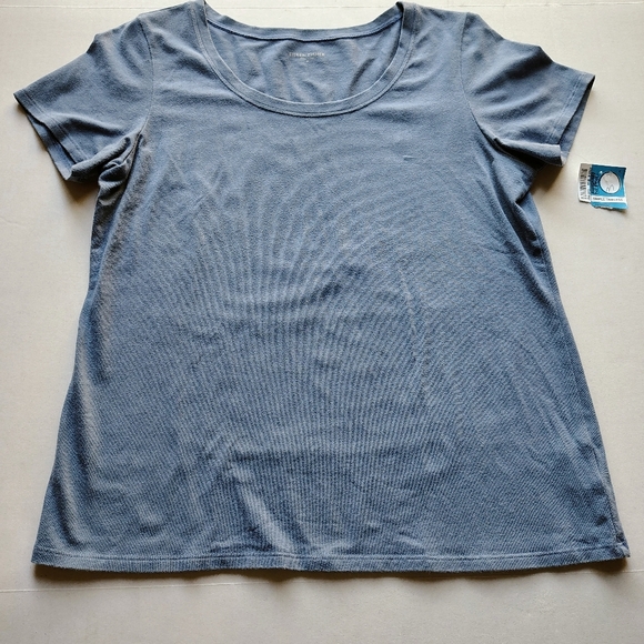 Eileen Fisher Mineral Blue T Size M  Organic Cotton Blend Like New Cond./2x $50 - Picture 1 of 5
